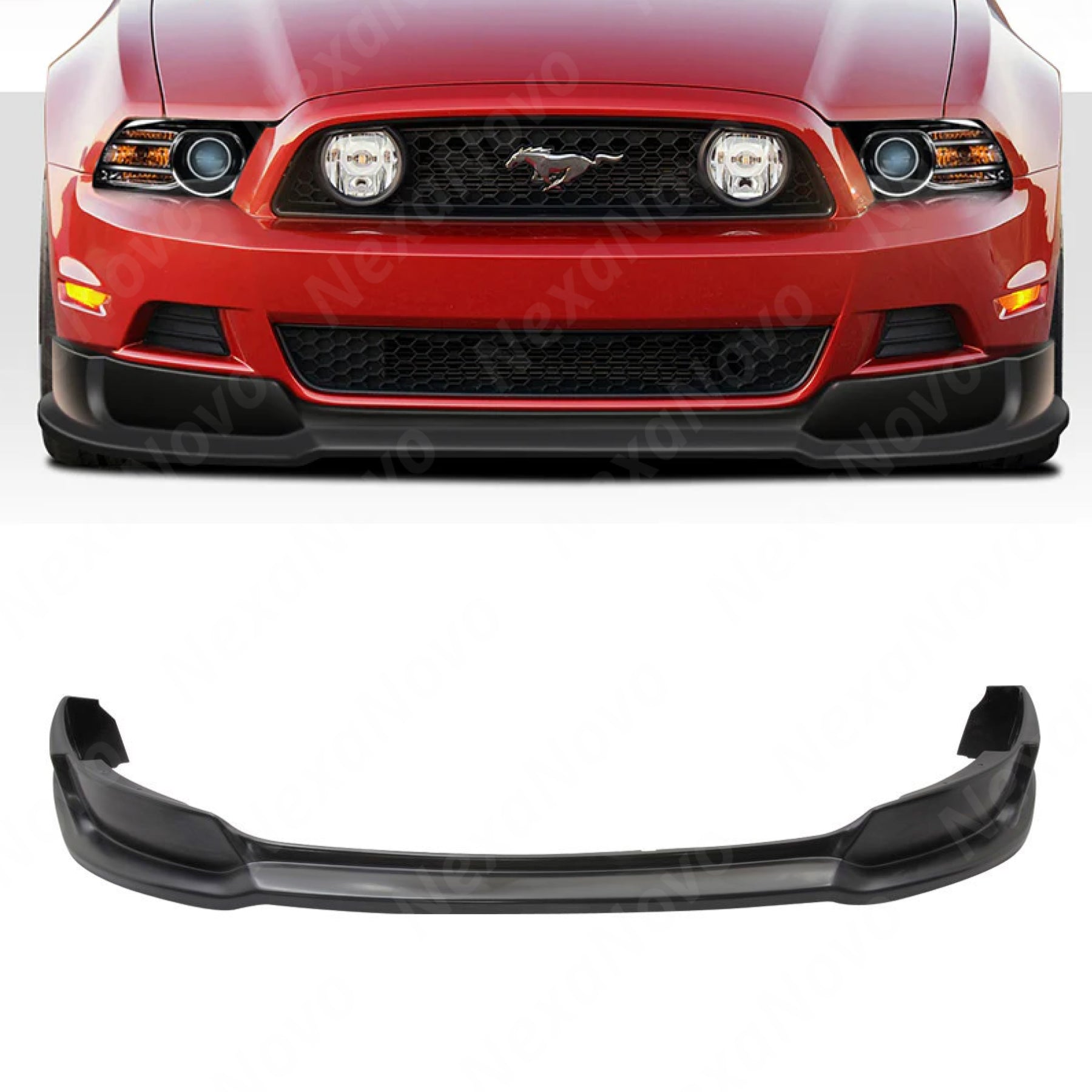 Durable Front Splitter Bumper Lip for 2013 Ford Mustang GT by NexaNovo