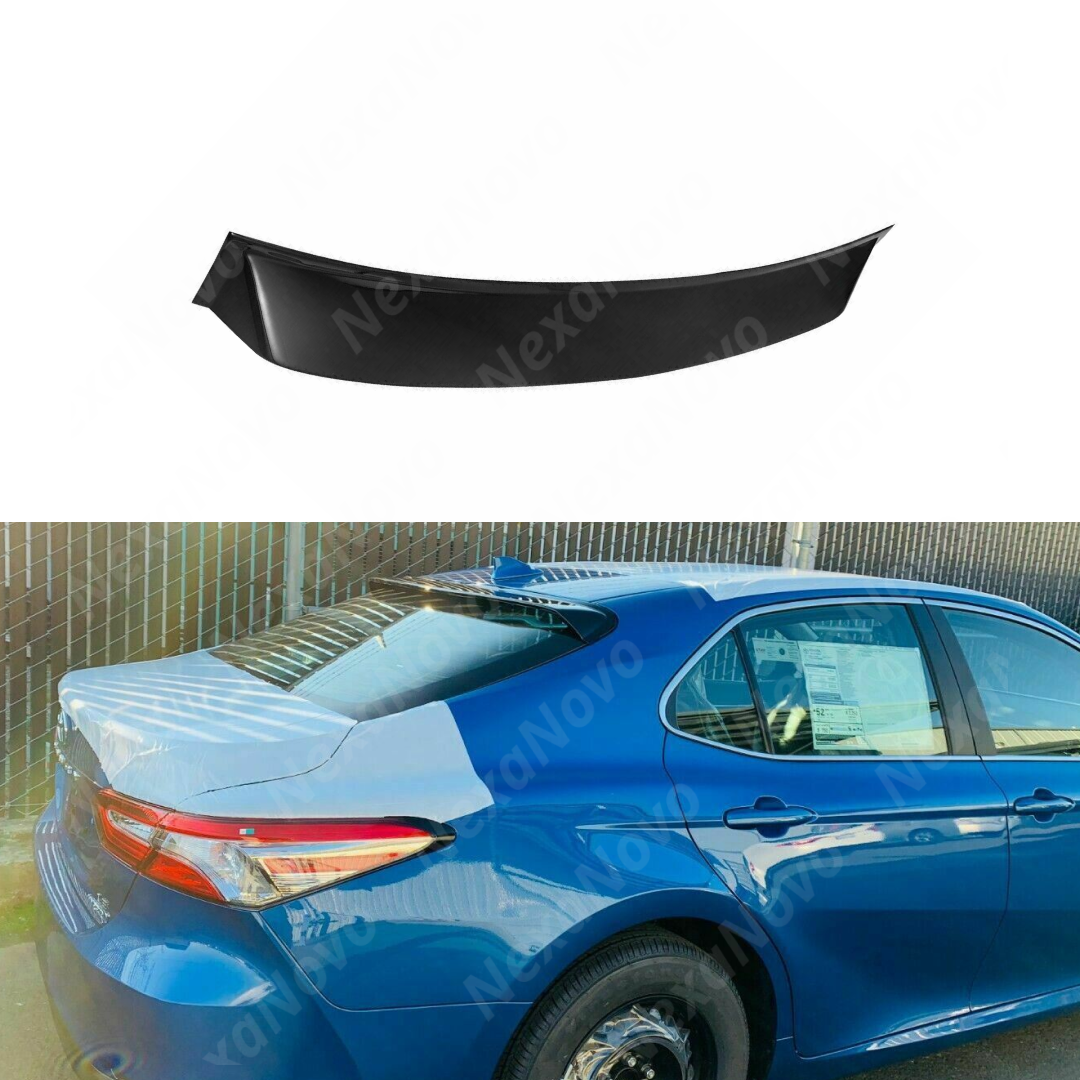 2015 Toyota Camry Black 3D JDM Style Rear Roof Window Visor for Sleek Look by NexaNovo