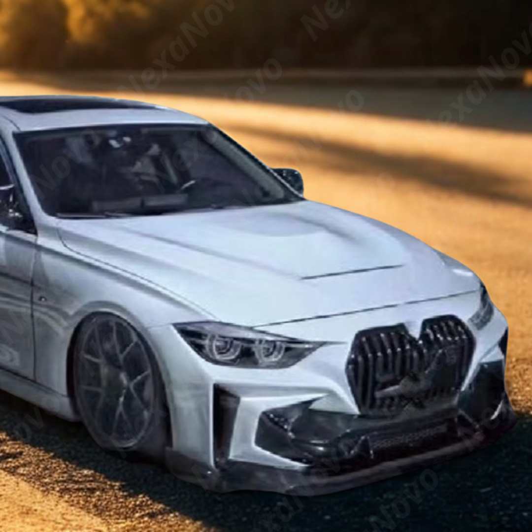 NexaNovo BMW F30 2018 polyurethane bumper fog mesh combo