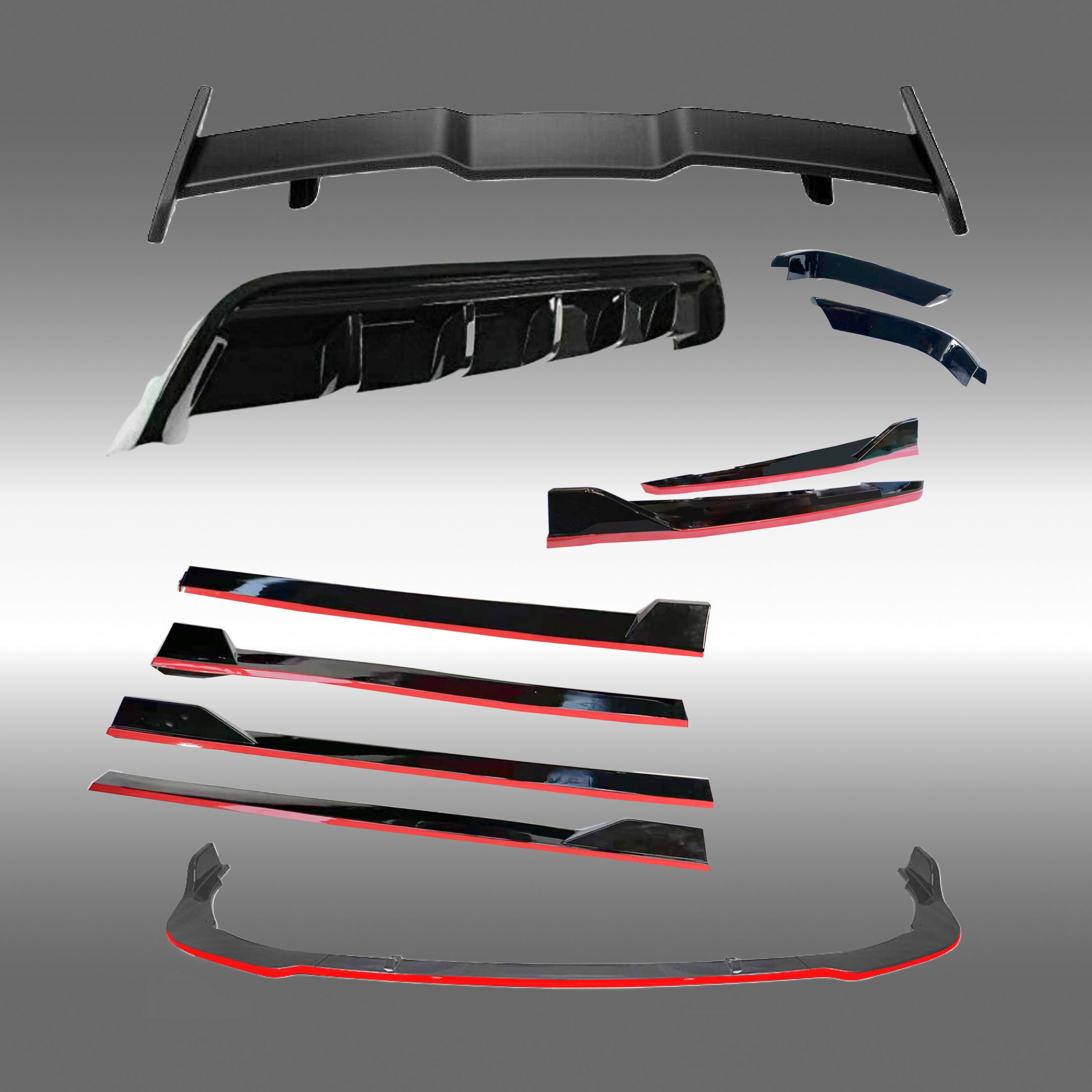 Fit Toyota Camry (2018-2024) TRD Style Front Lip Rear Diffuser