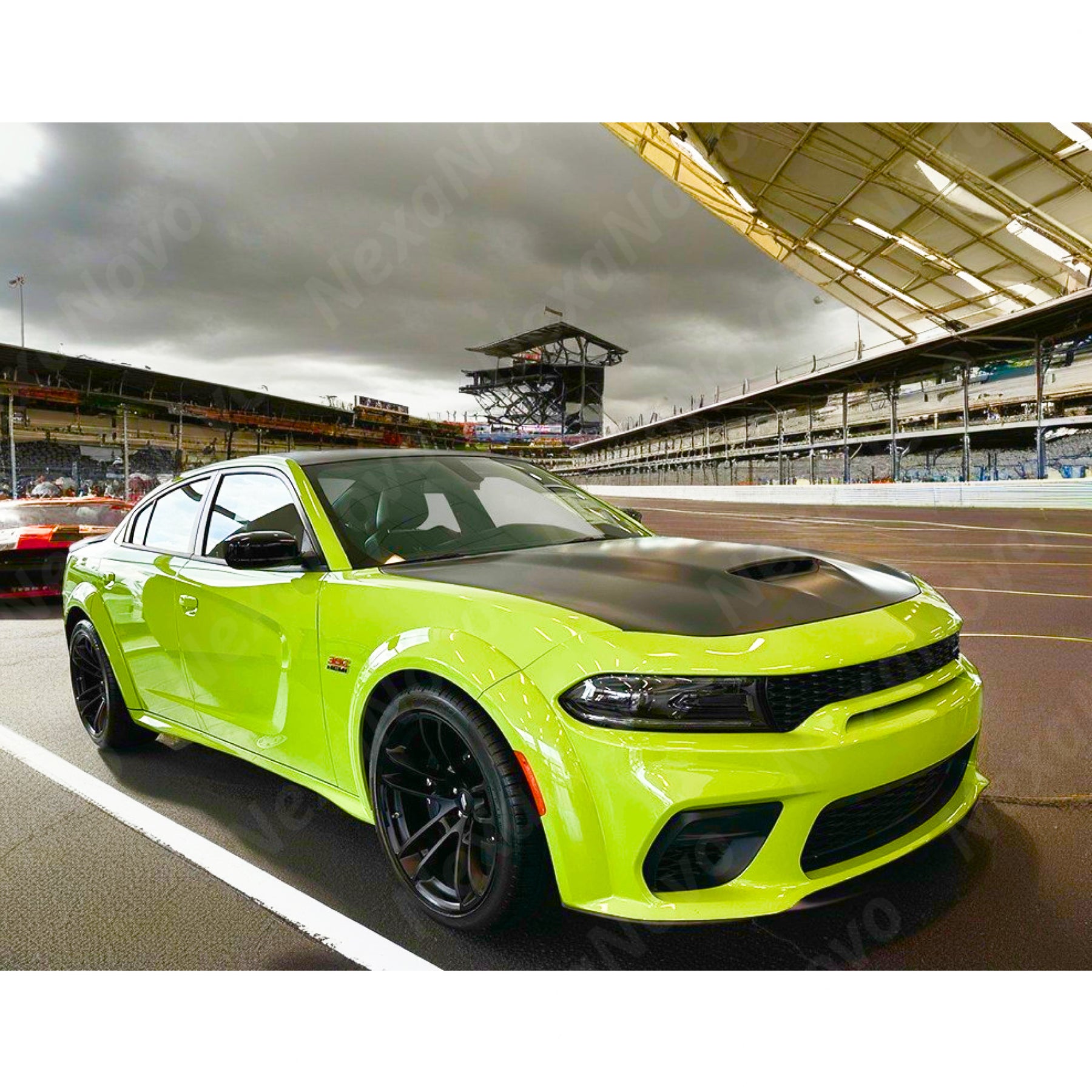 Gloss Black Side Skirt Extensions for 2020 Dodge Charger SXT Model by NexaNovo