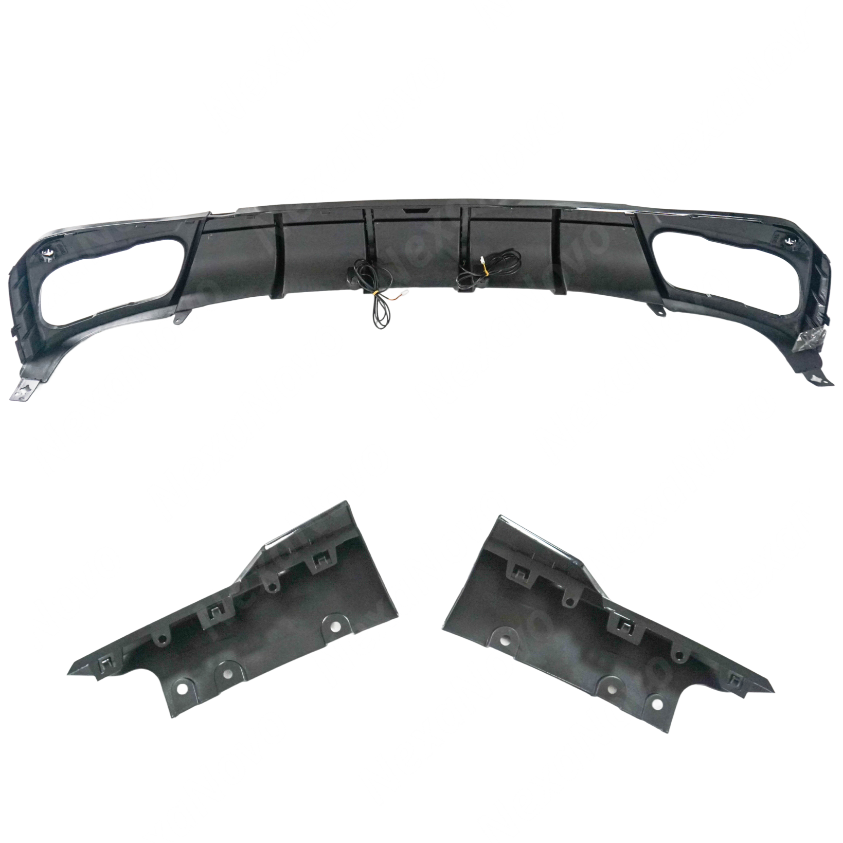 NexaNovo ultra-durable rear bumper diffuser with LED for 2021 BMW X5.