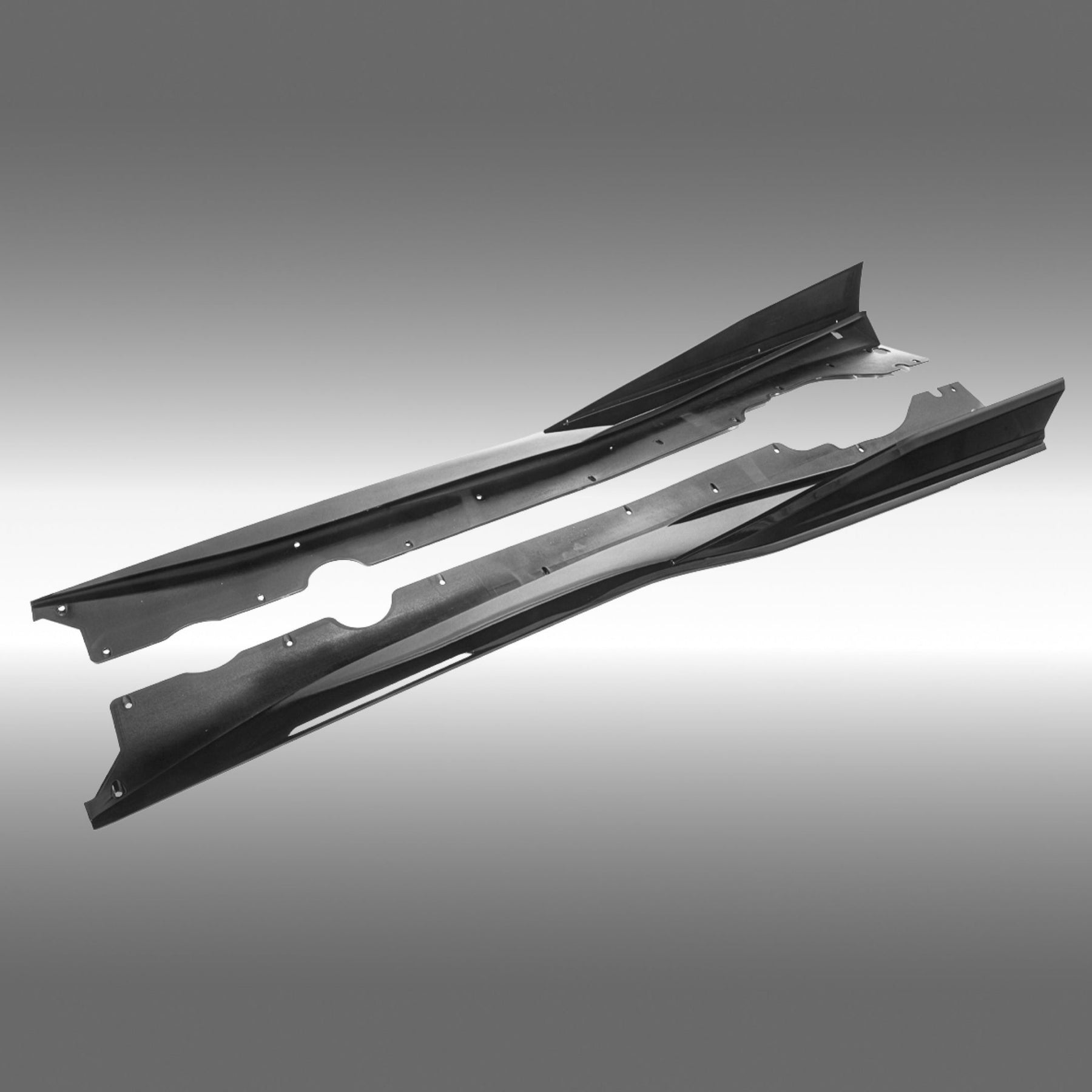 2021 Corvette C8 Gloss Black Side Under Spoiler by NexaNovo