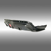 2021 Tesla Model Y Real Carbon Fiber Rear Body Splitter W/ LED Light  by NexaNovo