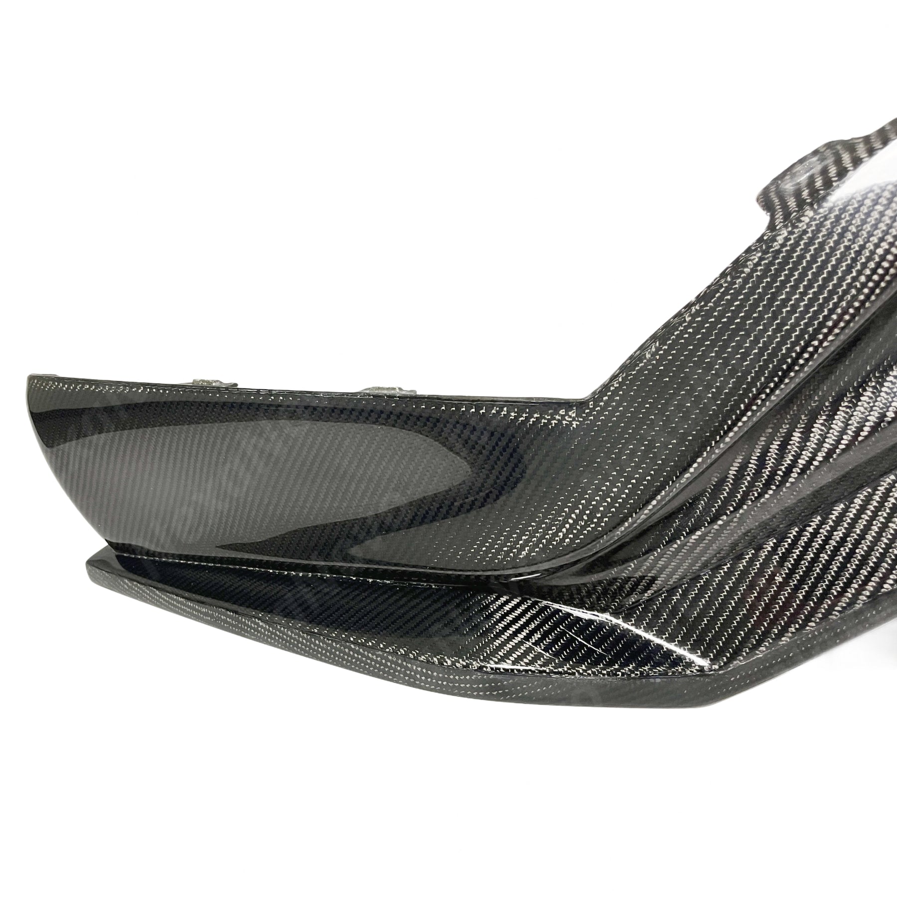 2021 Tesla Model Y Real Carbon Fiber Rear Diffuser Shark Fin Style by NexaNovo