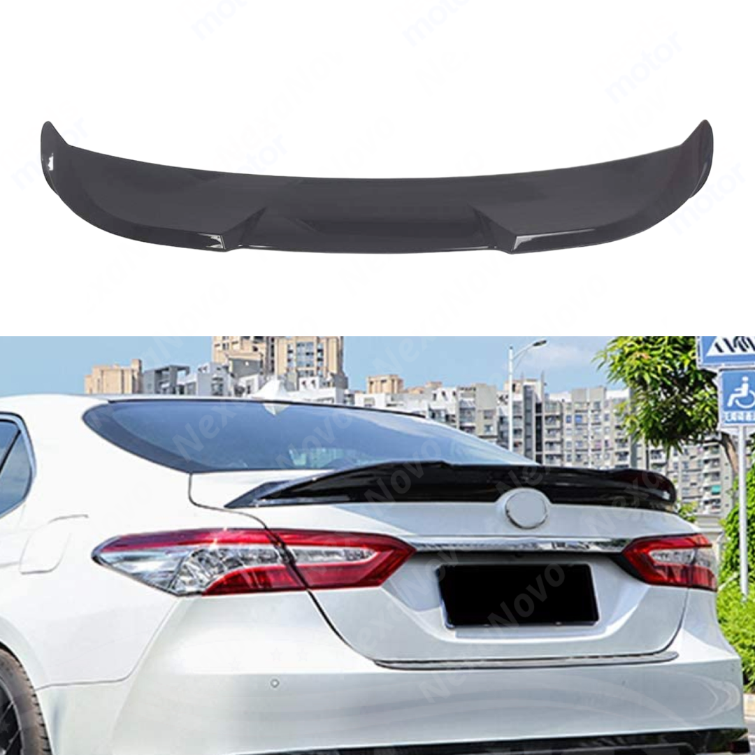Sleek TRD Style Gloss Black Rear Trunk Wing for 2021 Toyota Camry by NexaNovo