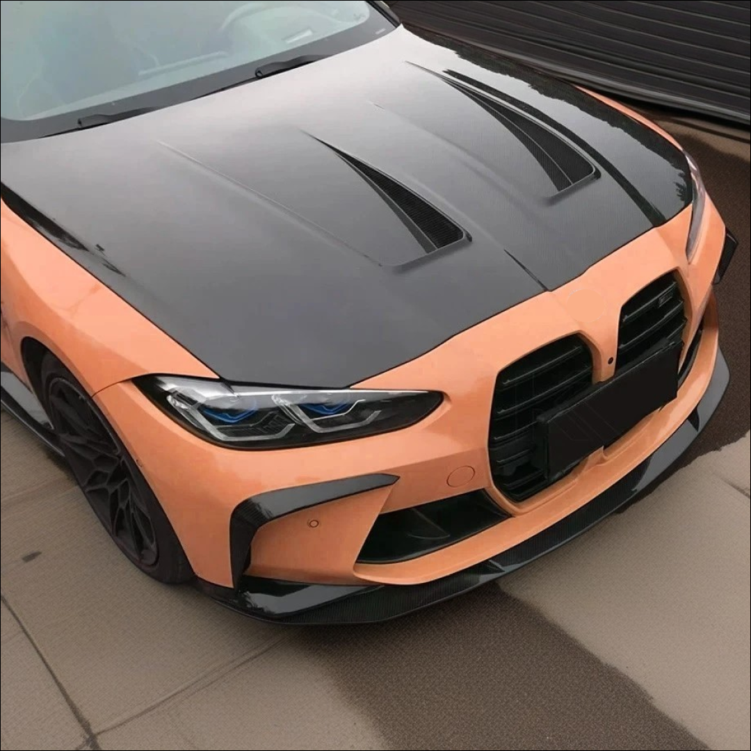 NexaNovo high-quality carbon fiber front hood upgrade for 2024 BMW G83 M4 Convertible