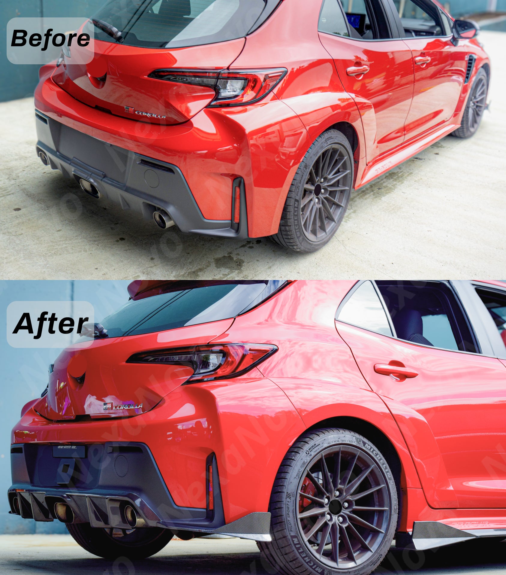 NexaNovo 2024 GR Corolla 4-in-1 carbon body kit upgrade