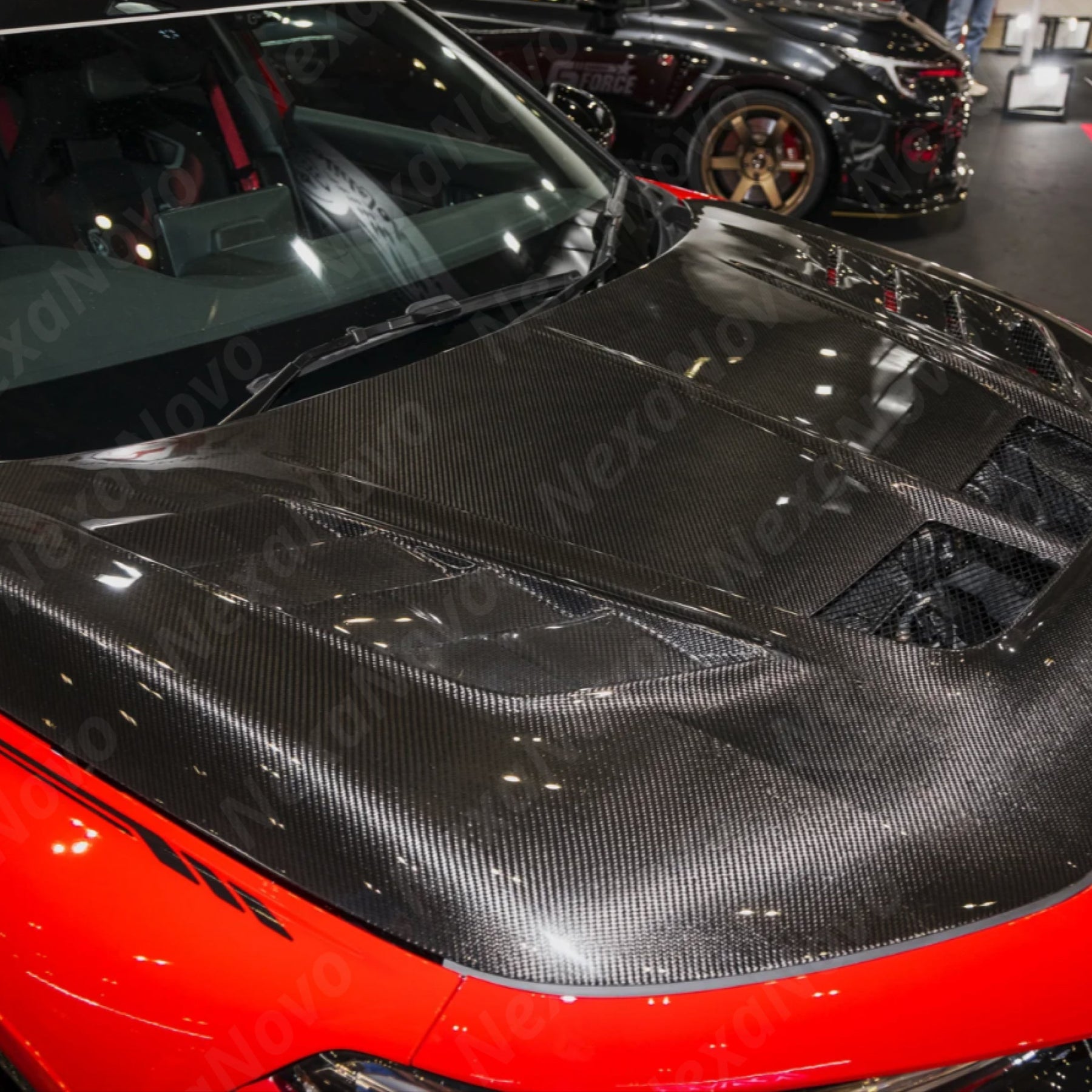 NexaNovo high-performance carbon fiber front body hood kit for 2024 Honda Civic Type-R FL5.