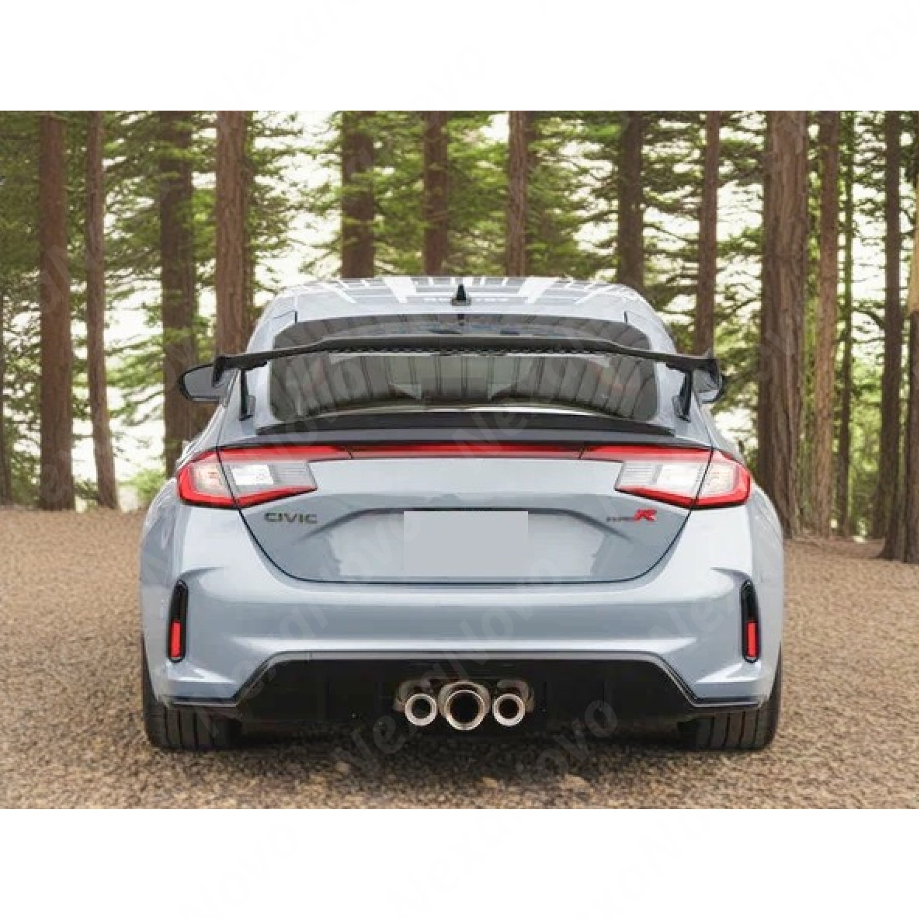 2024 Honda Civic Type R FL5 Carbon Fiber Rear Trunk Lip Spoiler Wing by NexaNovo