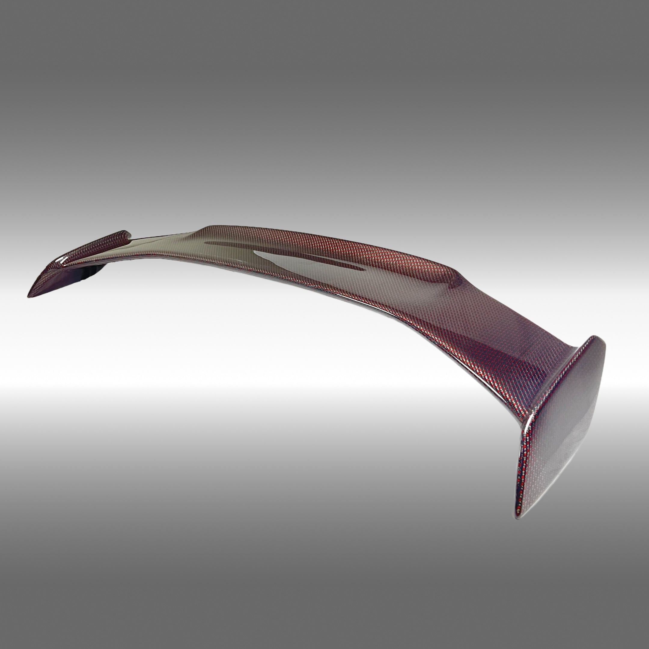 Fits 17-21 Civic 5dr Type-R OE-Style Rear Mid Blade Spoiler Wing (Red Carbon