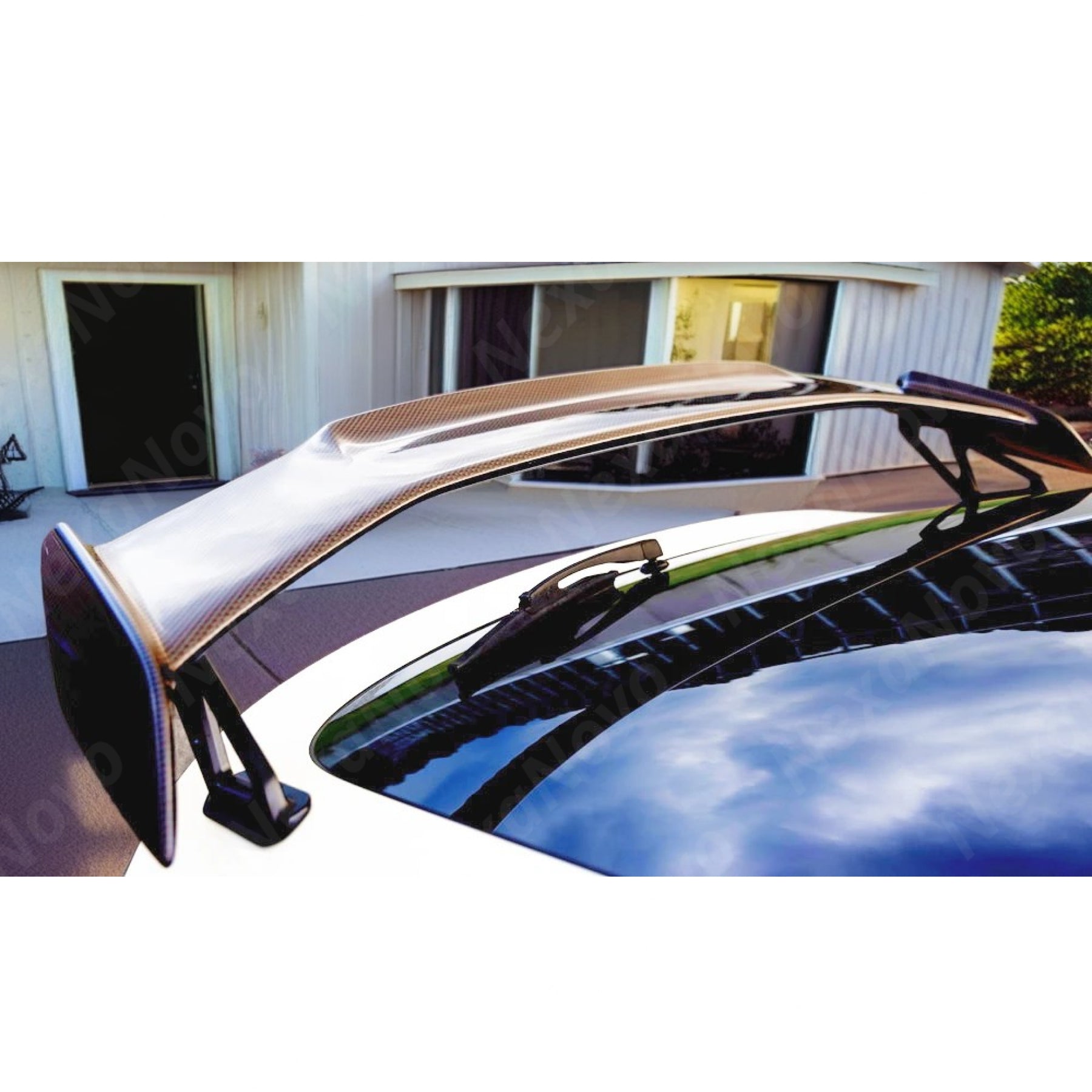 Performance Red Carbon Fiber Rear Trunk Spoiler Wing for 2024 Honda Civic Type R FL5 by NexaNovo