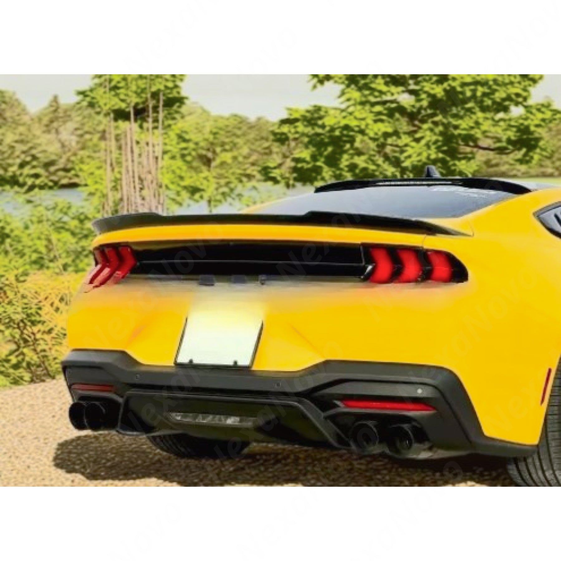 2025 Ford Mustang S650 Rear Deck Lid Wing Spoiler and Decklid Spoiler NexaNovo
