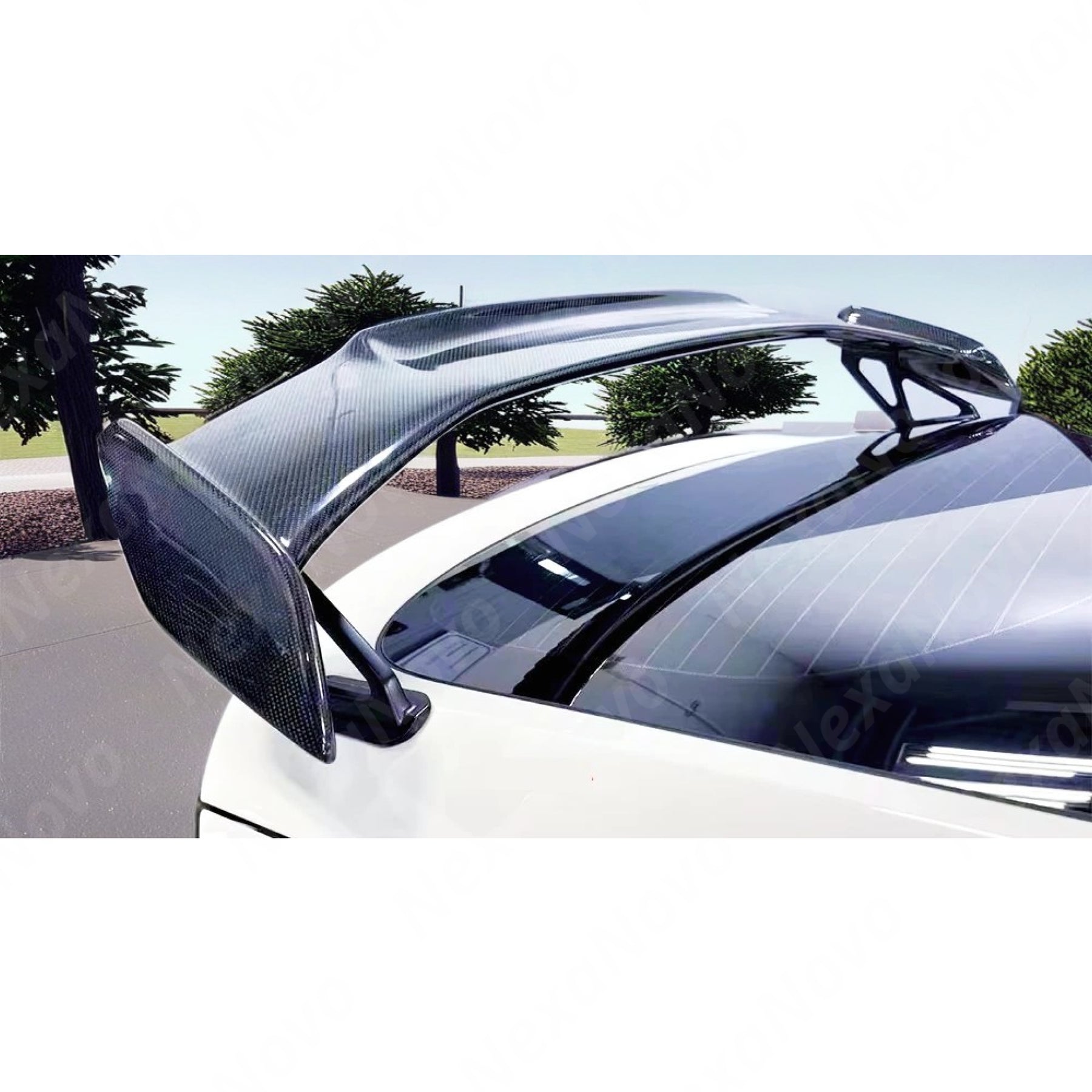 2025 Honda Civic Type R FL5 Rear Trunk Lip Spoiler in Real Carbon Fiber by NexaNovo