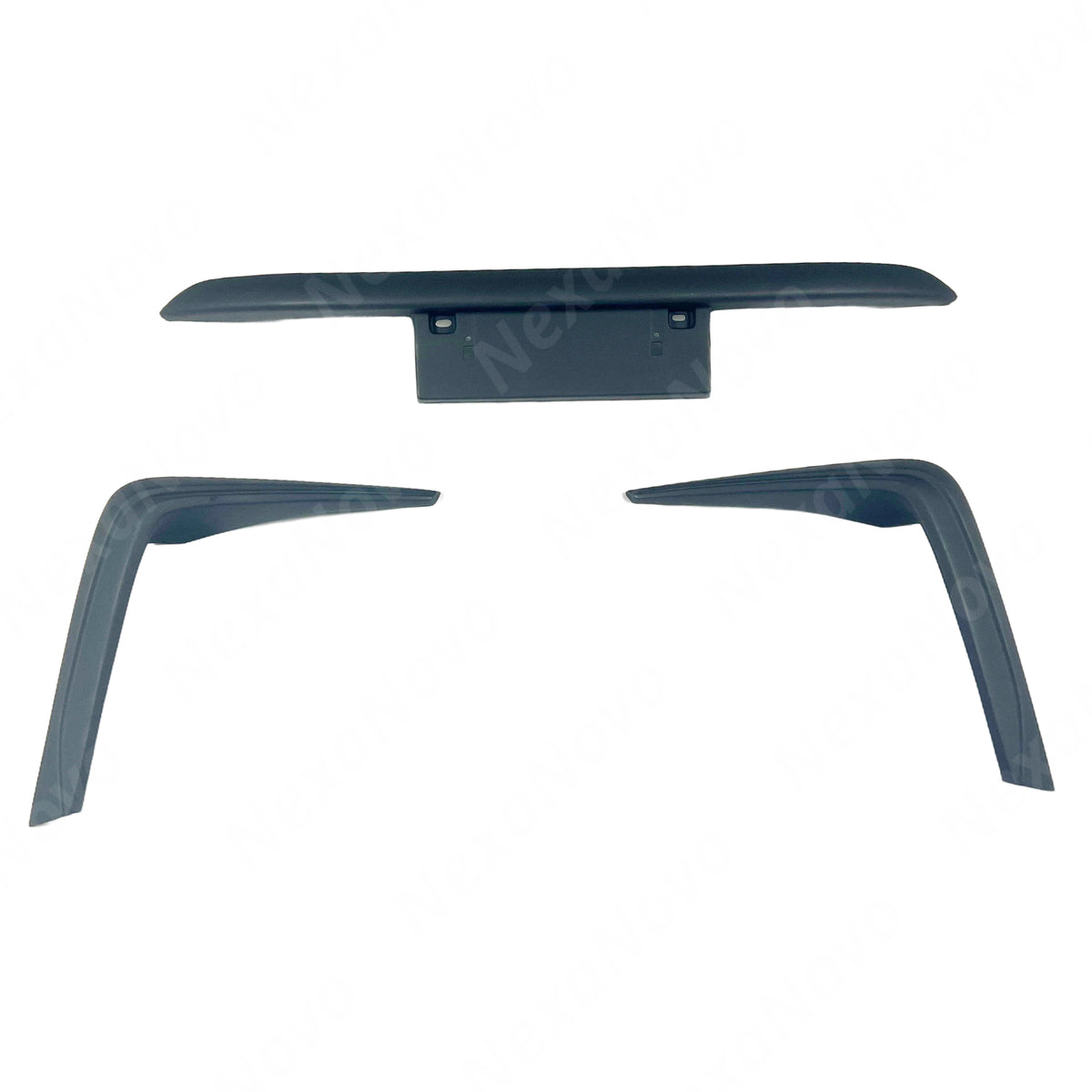 2025 Toyota GR86 Black PU JDM Racing TS Style Front Garnish Trim with Plate by NexaNovo