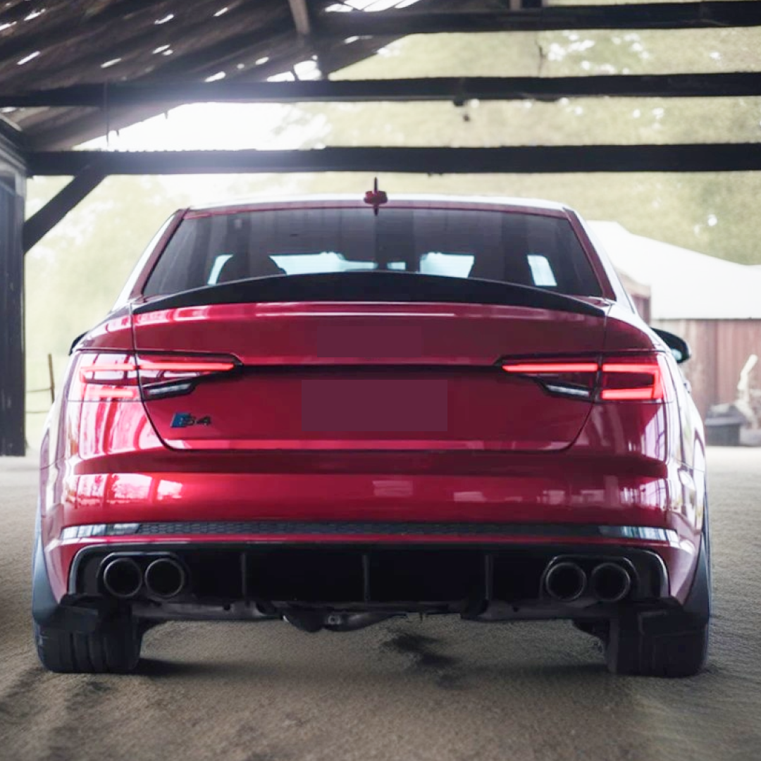 Durable Real Carbon Fiber Rear Trunk Lip Wing for 2018 Audi A4 S4 by NexaNovo
