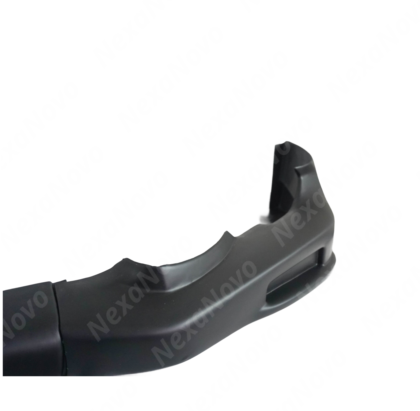 Underside view of the lower bumper lip showing mounting points