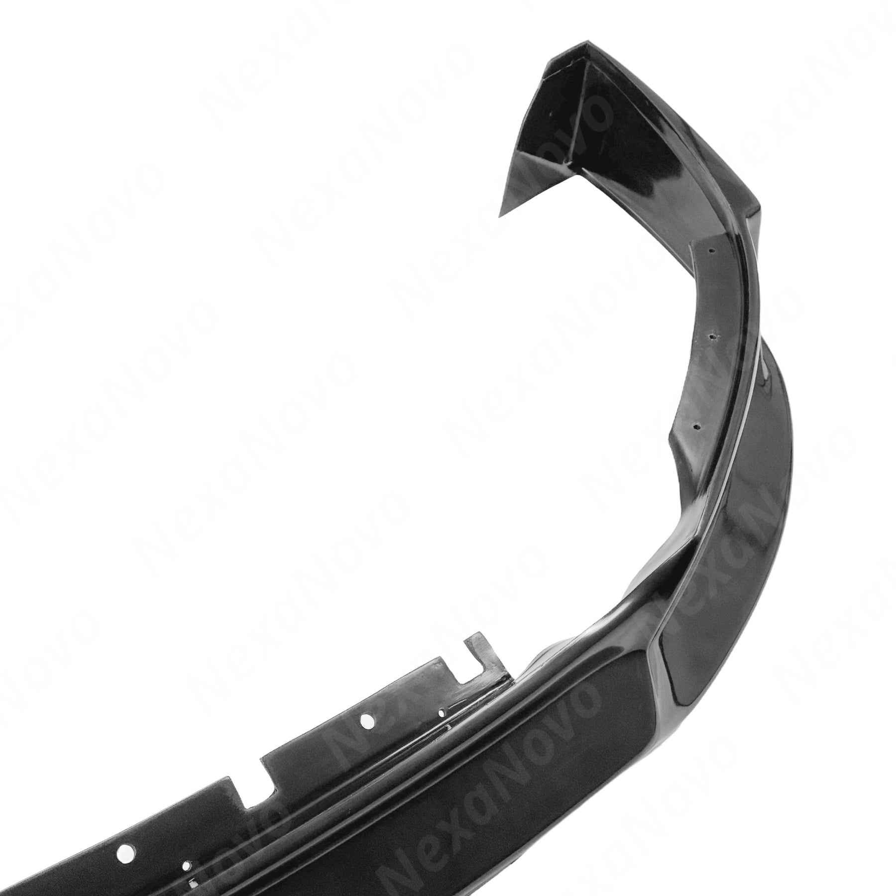 Gloss Black Front Splitter Bumper Lip for 2013 Ford Mustang GT by NexaNovo