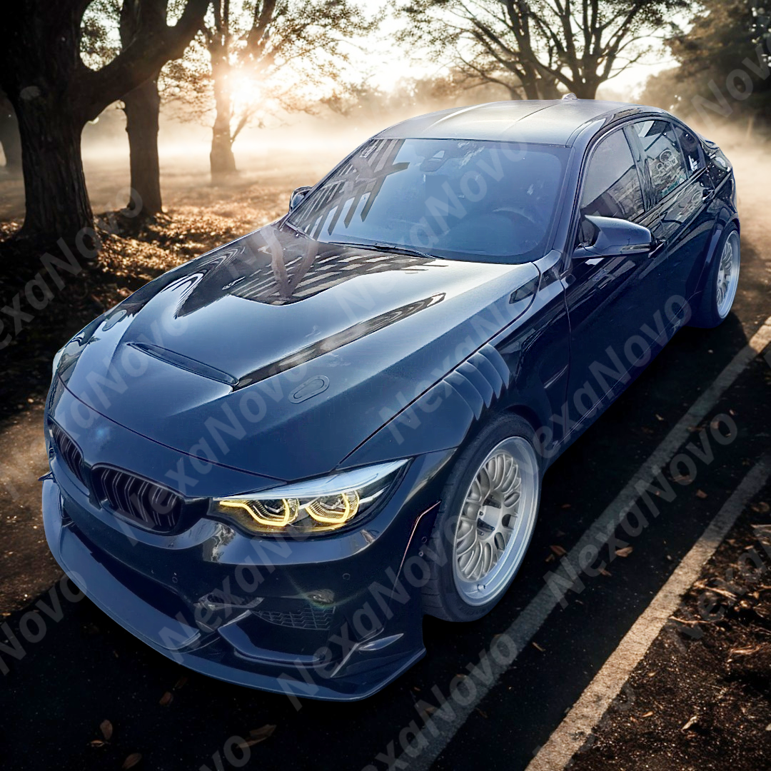 High-quality VTEN front lip and rear splitters for 2017 BMW F80 M3