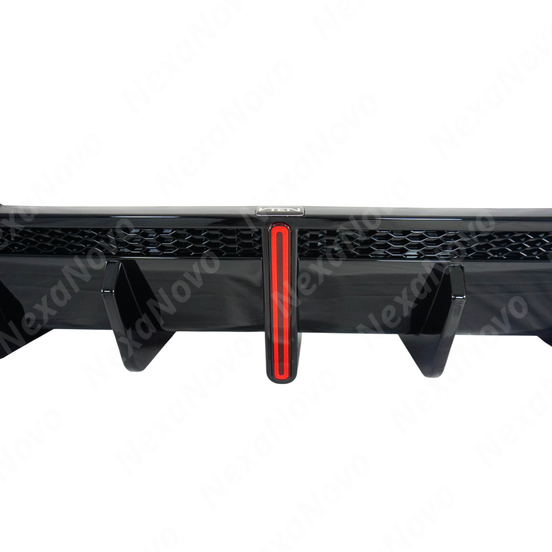 VTEN rear diffuser with LED giving the BMW G26 an aggressive look