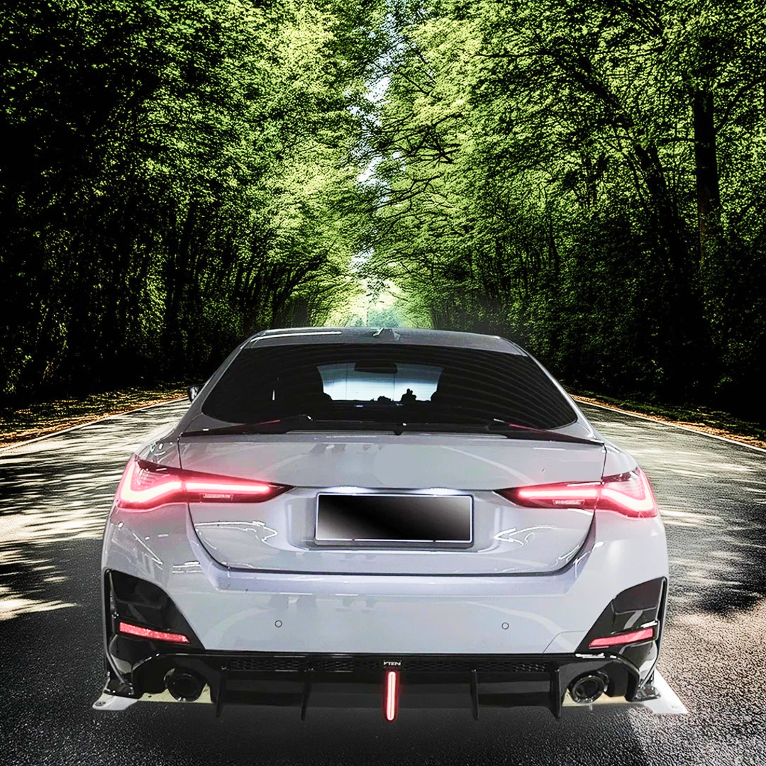 VTEN rear kit installation in progress on BMW G26 4 Series