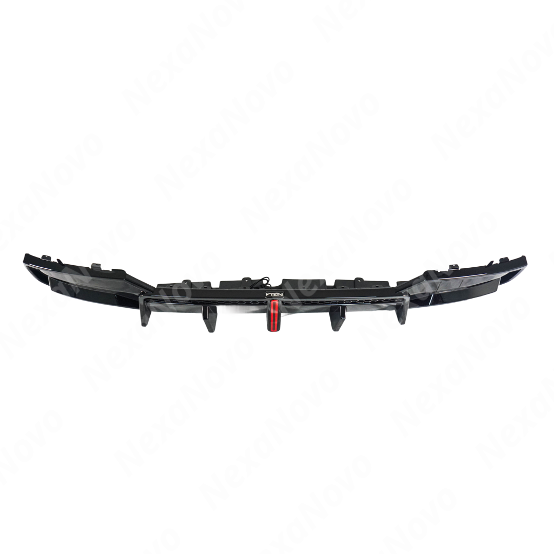 Studio shot highlighting VTEN single exhaust rear diffuser with LED and splitters on G26