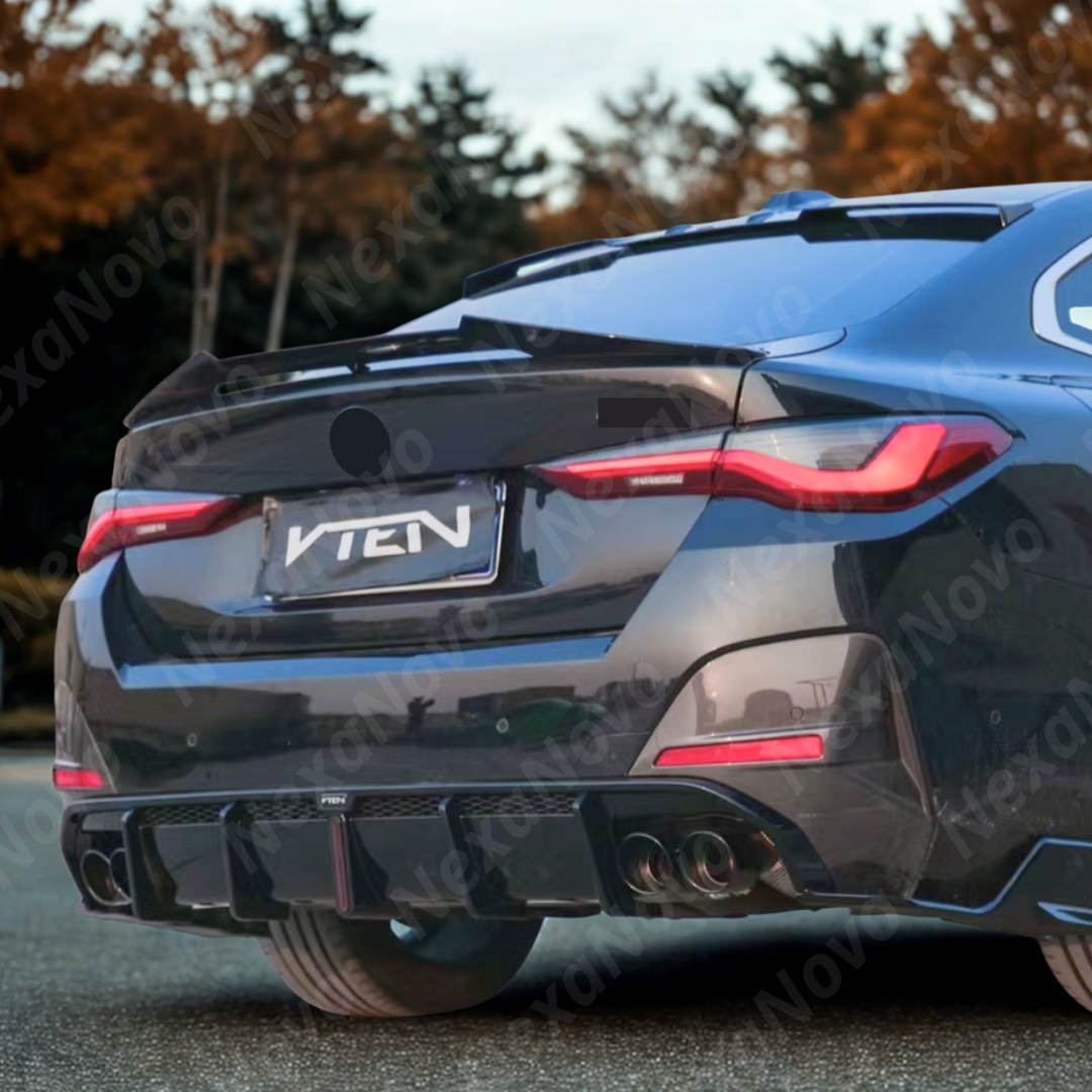 Comparison of stock vs VTEN dual diffuser with LED on BMW G26