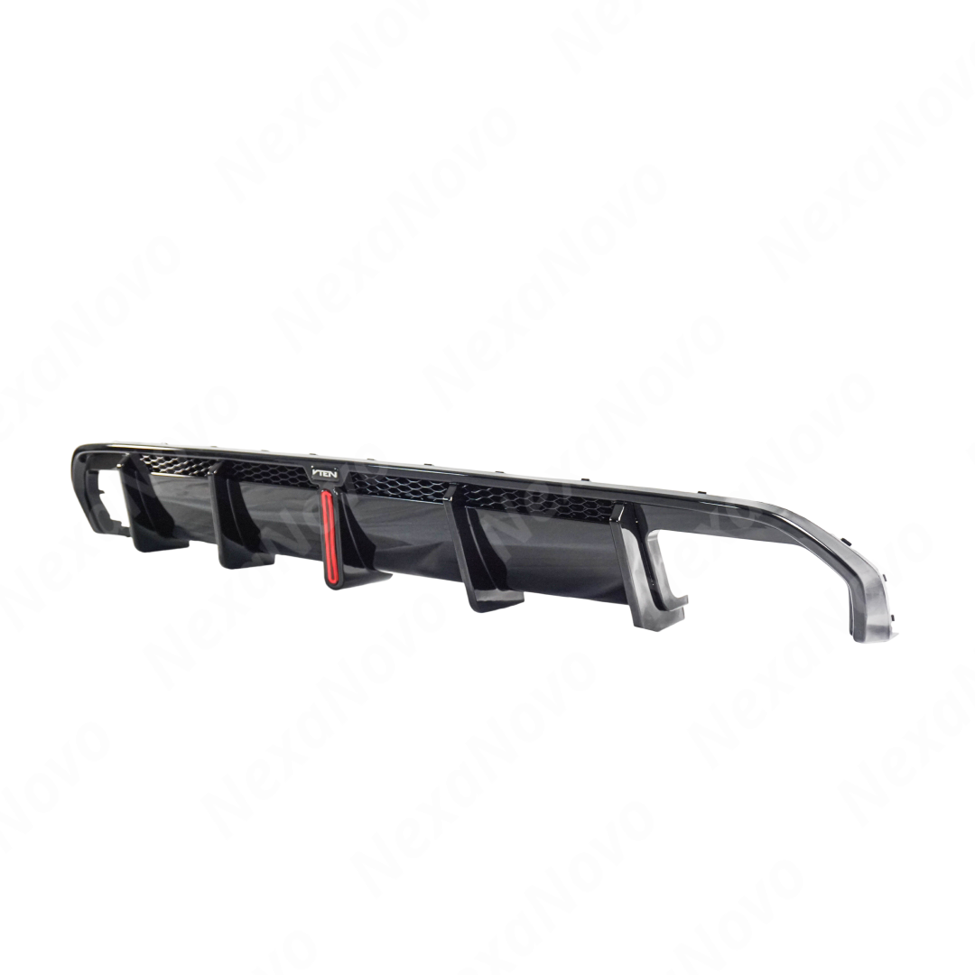 High-quality VTEN dual rear diffuser with LED for 2024 BMW G26