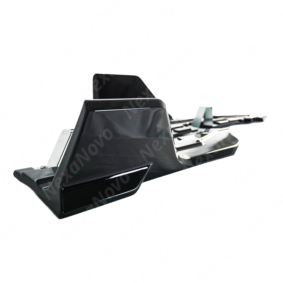 Angled front-to-rear view of G26 showing splitter integration