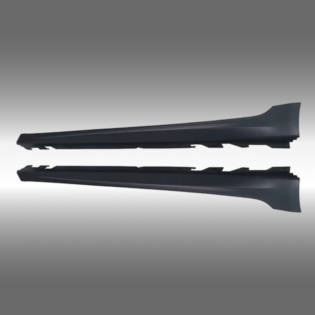 Standalone view of the uninstalled driver and passenger side M5 style replacement rocker panels
