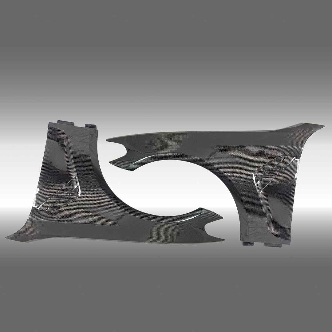 NexaNovo M style real carbon fiber front side fender panel on a 2017 BMW G30 5 Series