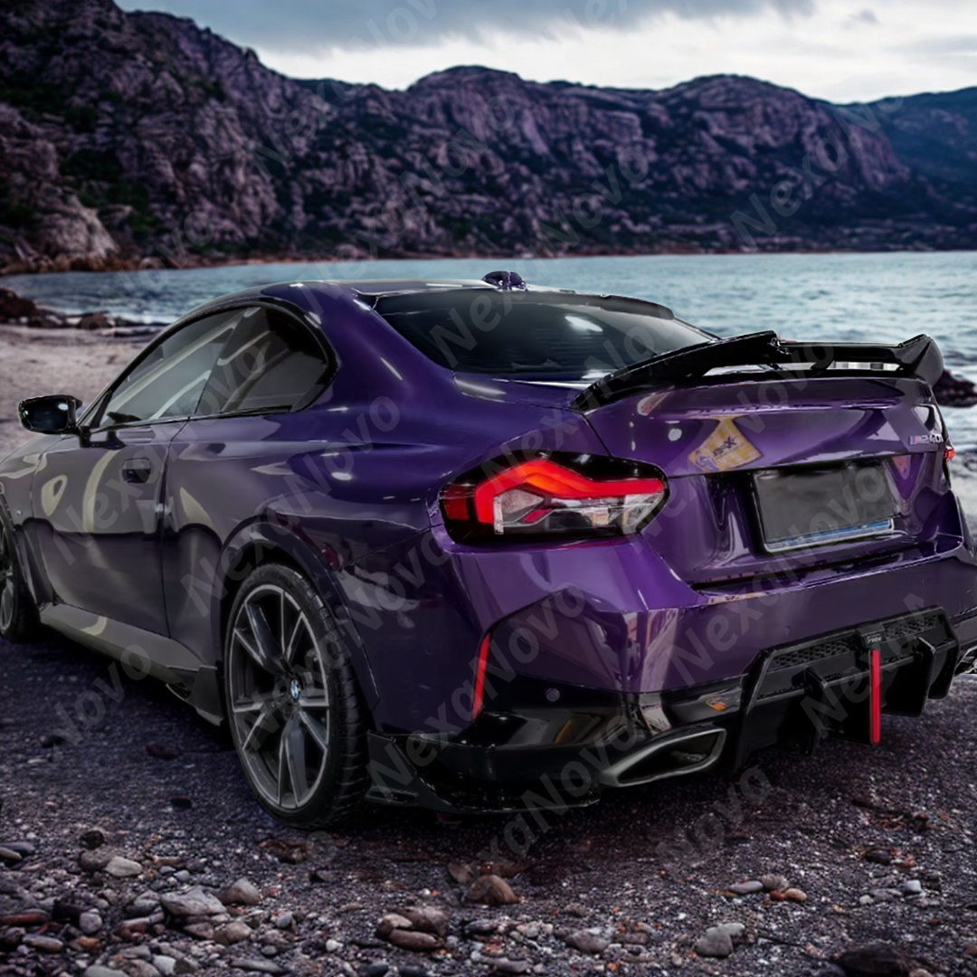 BMW G42 on street with VTEN side splitters