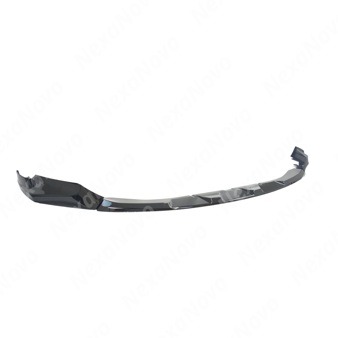 Close-up of the NexaNovo MP style front lip's design on G80 M3
