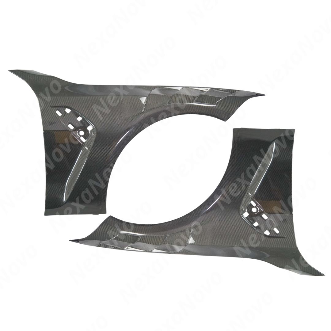 Easy installation of NexaNovo real carbon fiber front fender panel