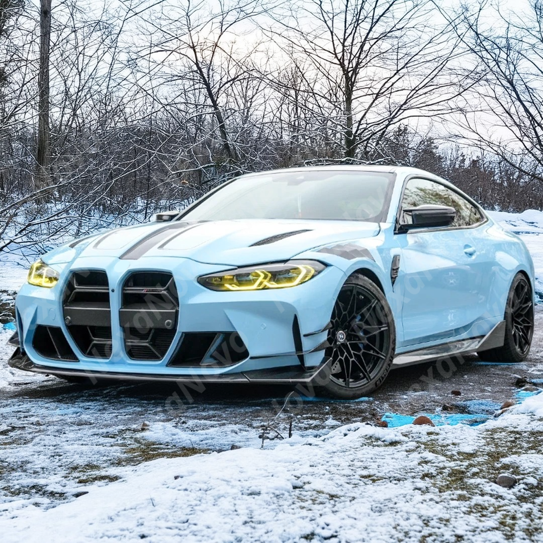 Integrated design of NexaNovo real carbon fiber fender with BMW G82 M4 body