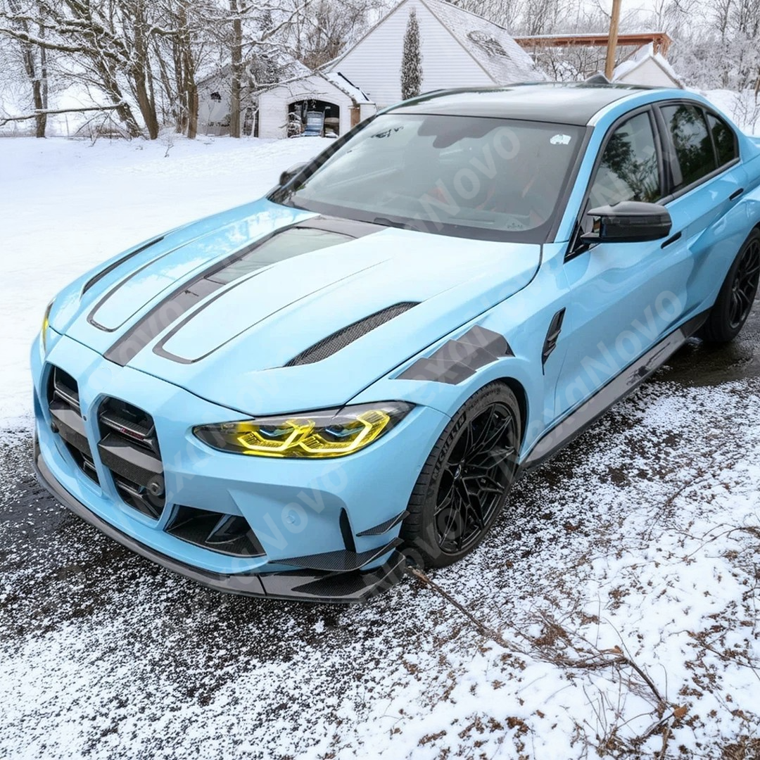 Sporty accent provided by NexaNovo real carbon fiber fenders on M4