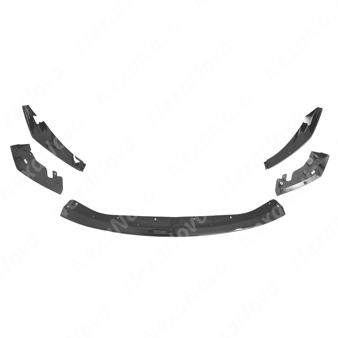 Full front view of a 2022 BMW M3 G80 with new NexaNovo front splitter kit