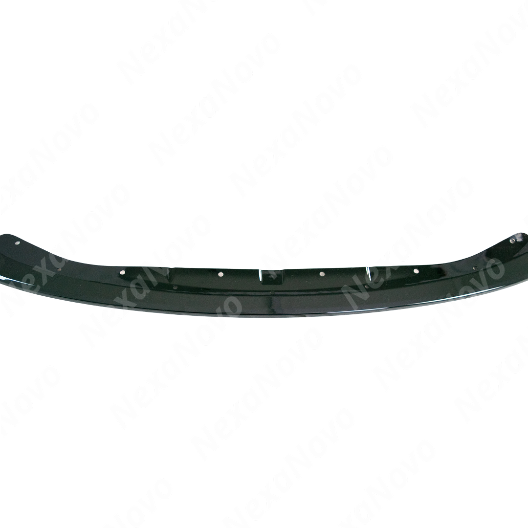 NexaNovo front splitter integrated on a black BMW M3 G80