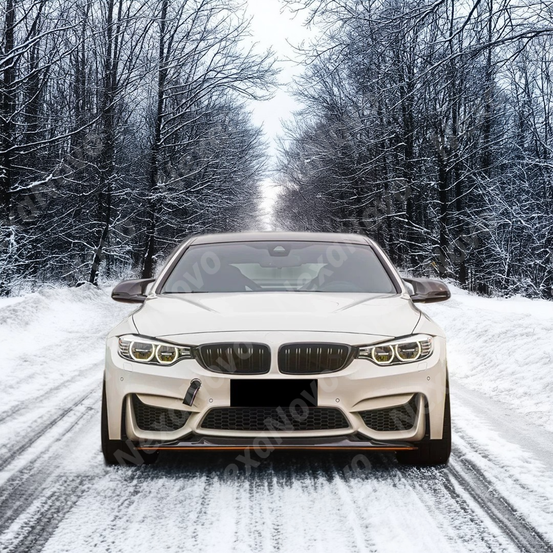 Performance-inspired NexaNovo real carbon fiber front splitter on M4
