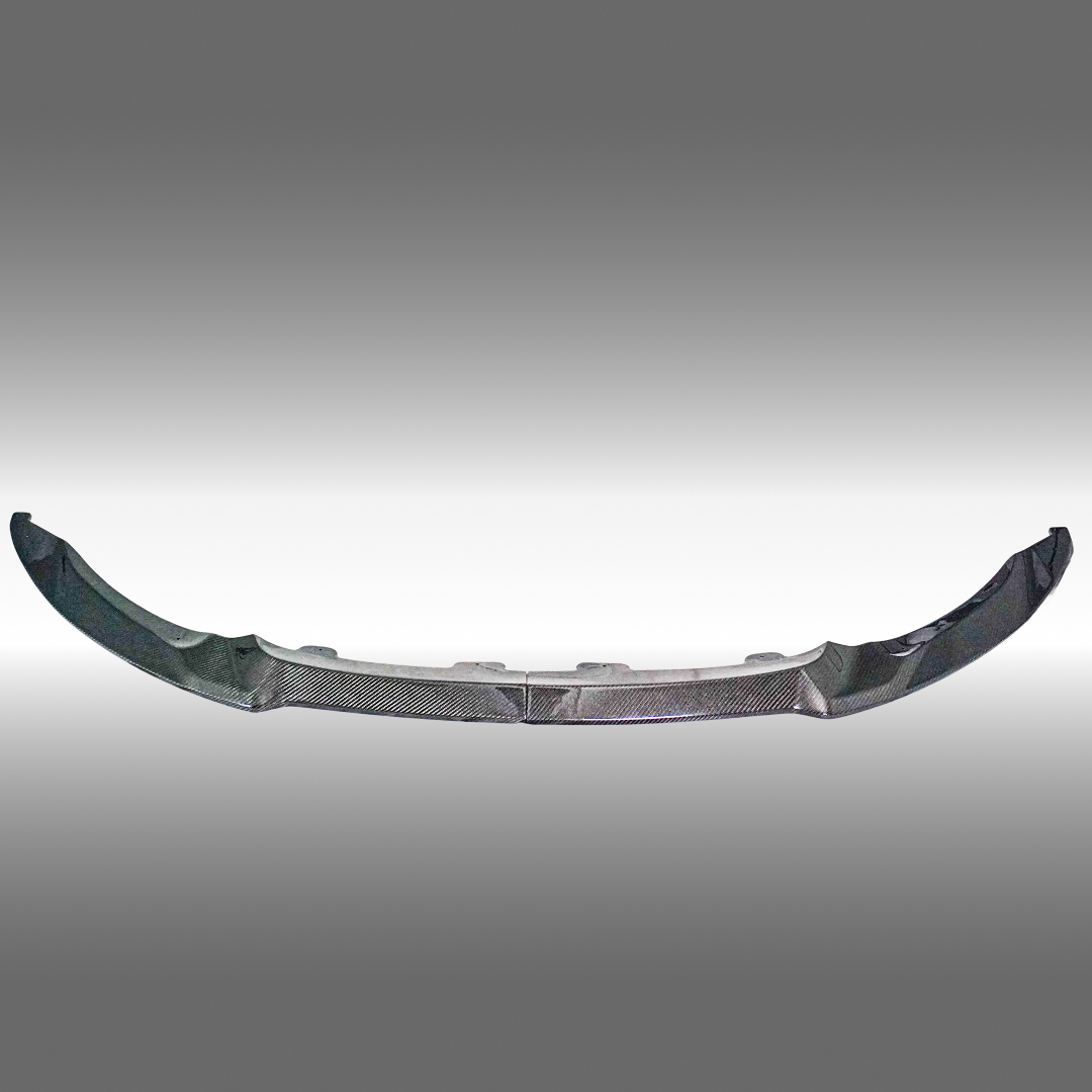 NexaNovo real carbon fiber front splitter lip spoiler on a 2014 BMW M3