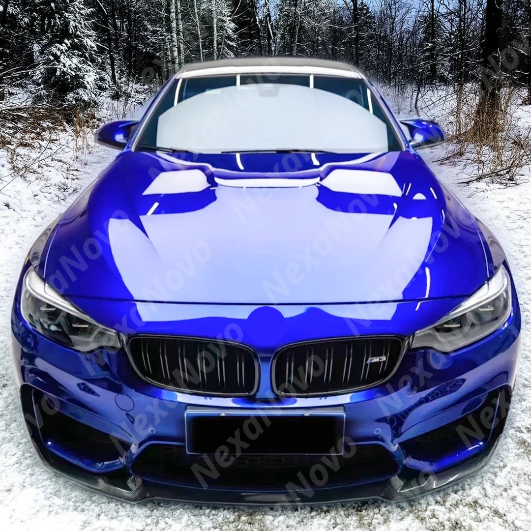 Detailed edges of the NexaNovo front lip spoiler
