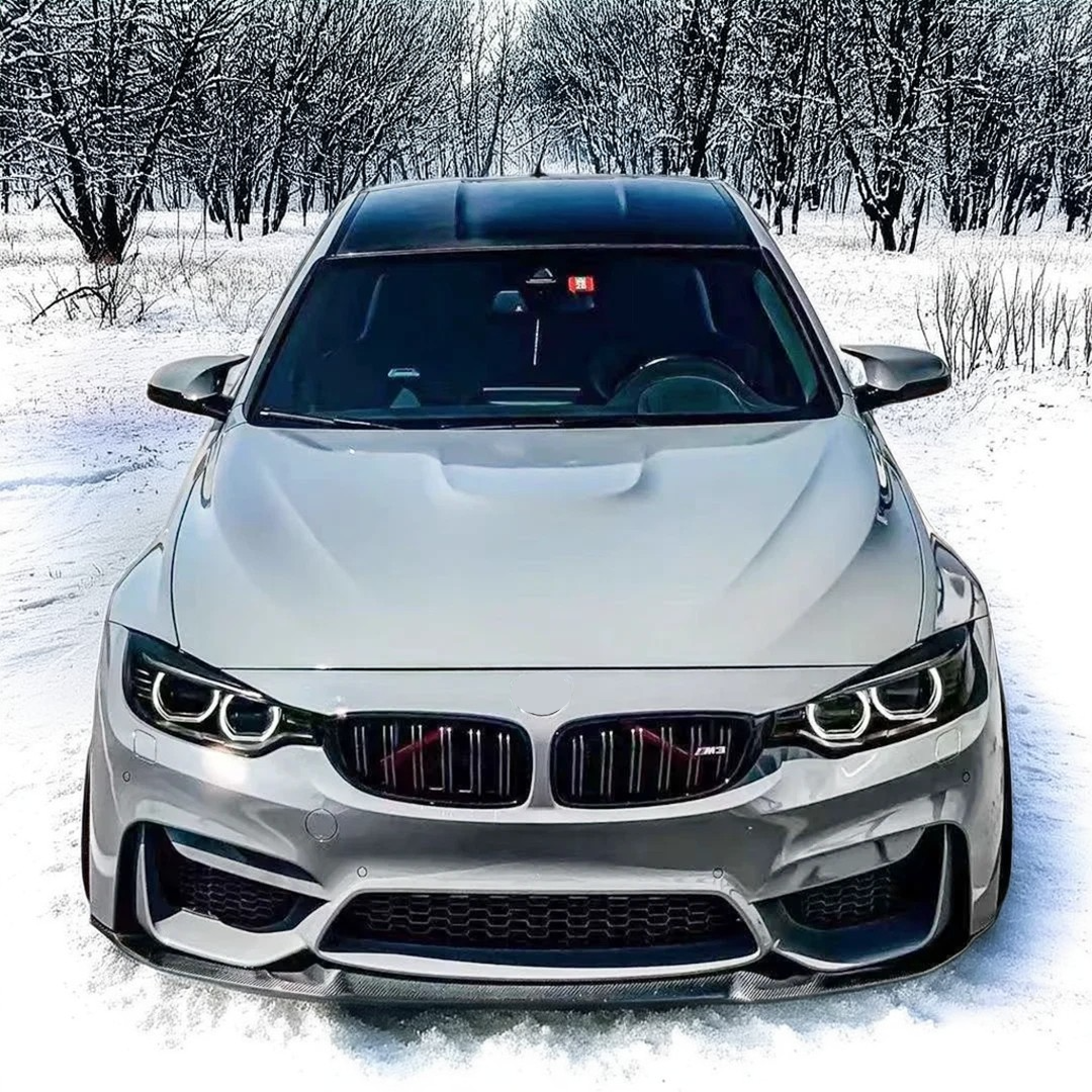 Sleek NexaNovo front lip spoiler installed on a BMW M3