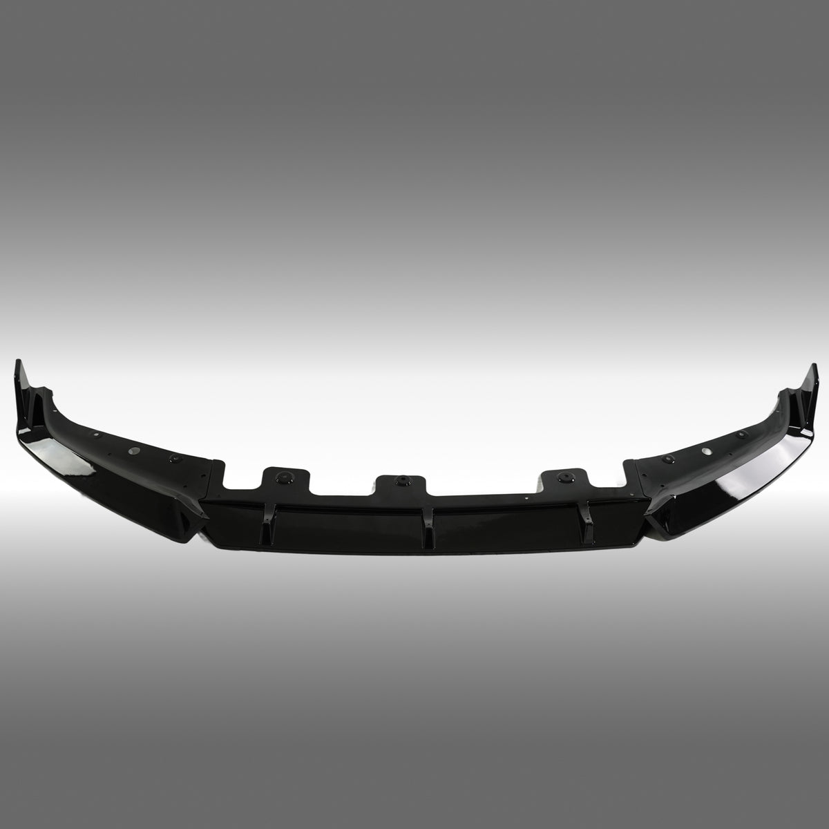 NexaNovo gloss black front bumper lip splitter installed on a 2023 BMW X1 U11
