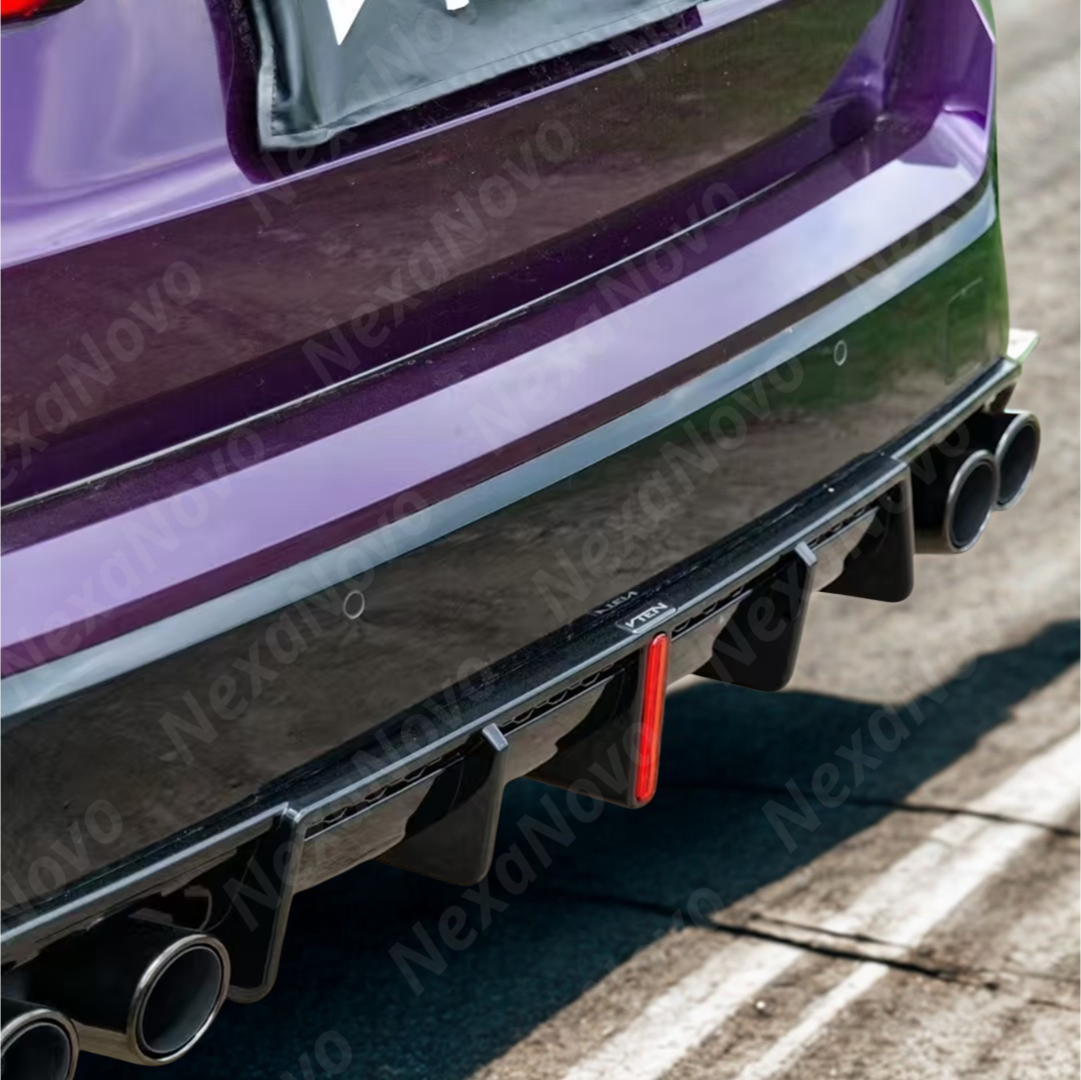 Comparison of stock vs VTEN rear diffuser on BMW X1 U11