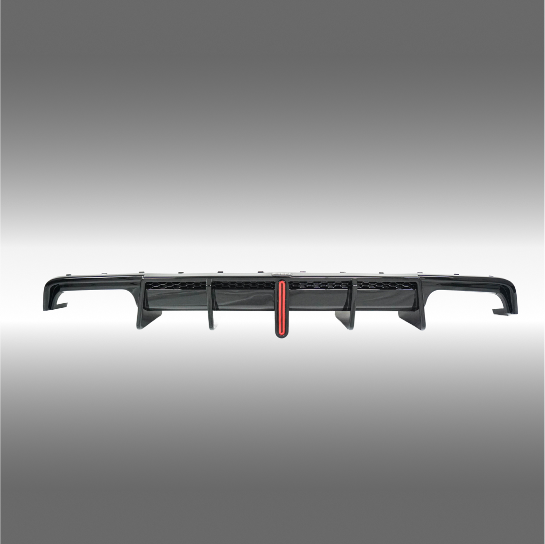 Low angle view emphasizing VTEN rear diffuser on X1 U11