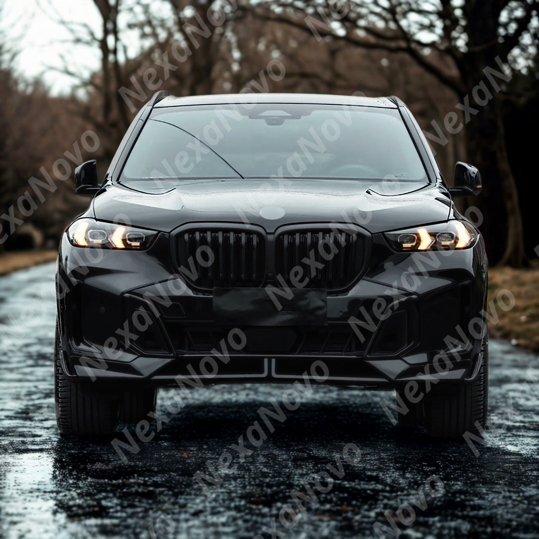 Angled side view of X5 G05 LCI showing grille integration
