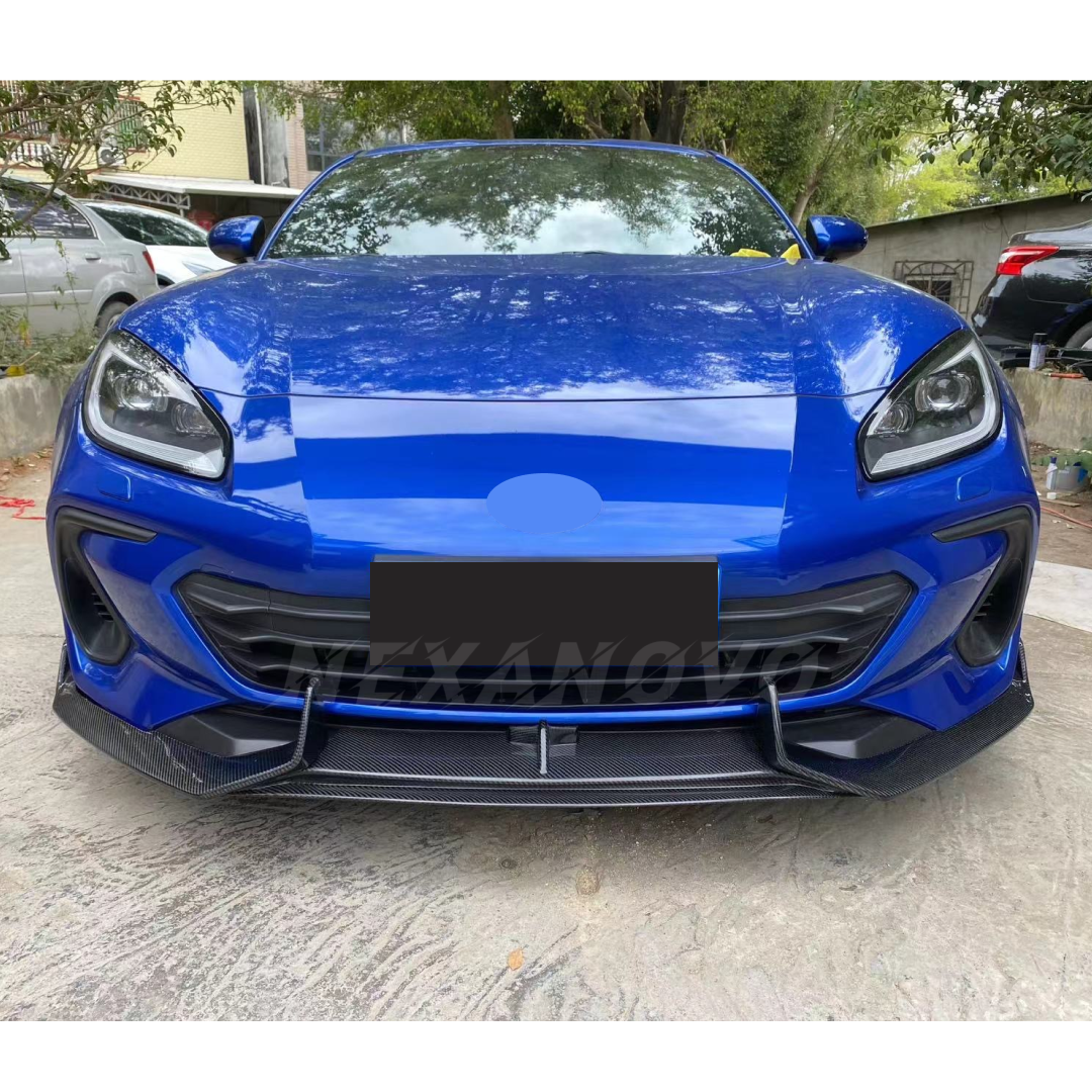 Carbon Fiber Front Spoiler in Car for 2022 Subaru BRZ by NexaNovo