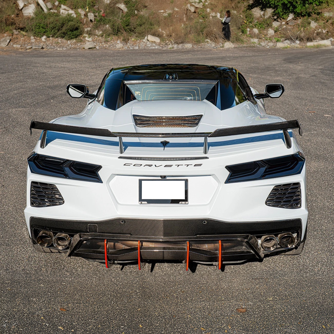 NexaNovo smoke tinted tail light covers for Corvette C8 2020-2026