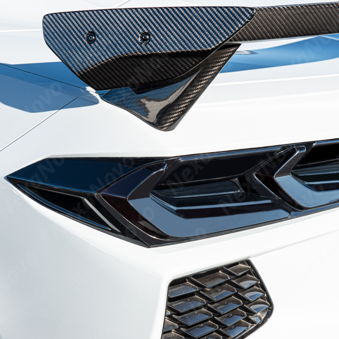 Rear view of the uninstalled NexaNovo blackout covers showing clips