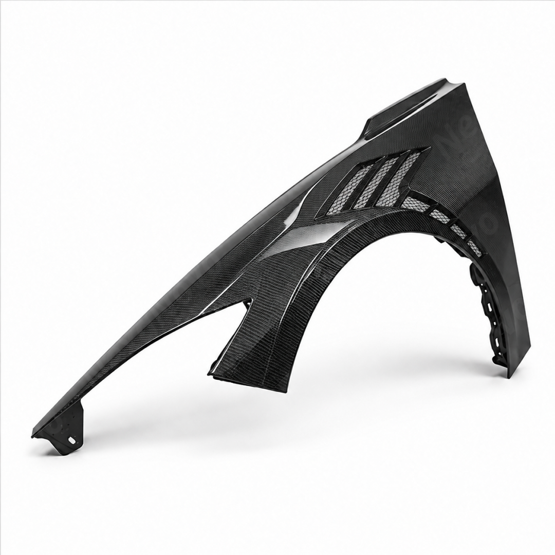 Vented Real Carbon Fiber Front Fenders For Chevrolet Corvette C8 Stingray 2022-2026